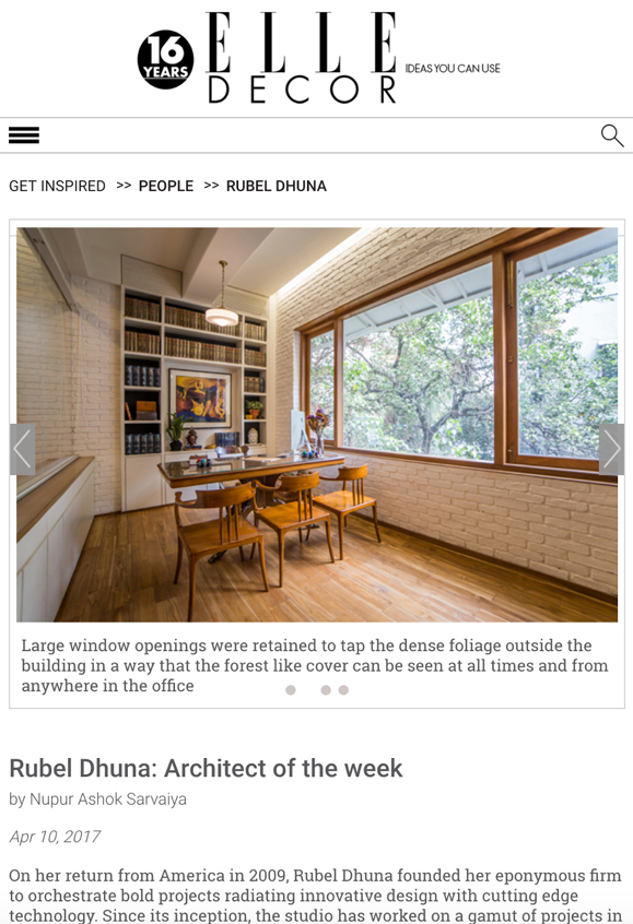 Elle Decor online feature 16 a - Rubel Dhuna Architect